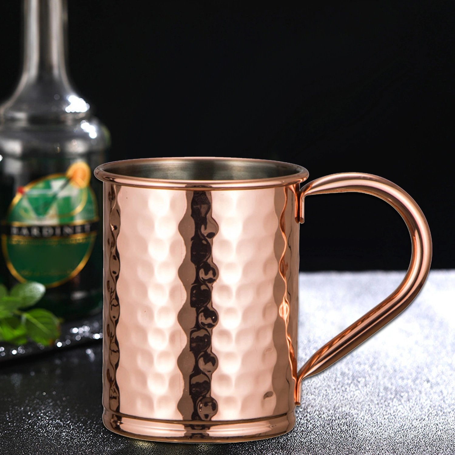 400ml Beer Cup Eco-friendly Corrosion Resistant Stainless Steel Vintage Multipurpose Water Mug for Dorm 