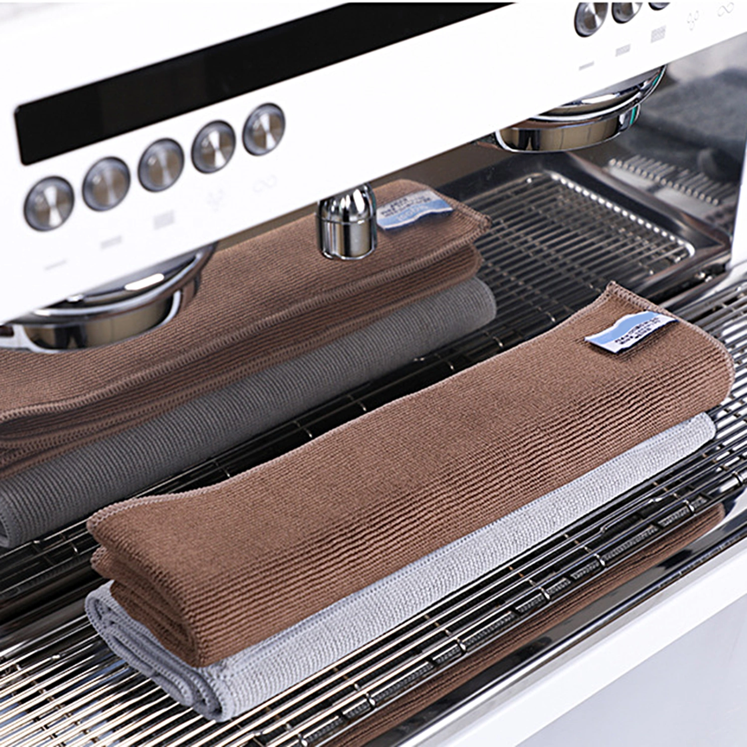 Cleaning Cloth Super Absorbent Wear Resistant Polyester Espresso Machine Cleaning Rag Barista Supplies for Coffee Shop