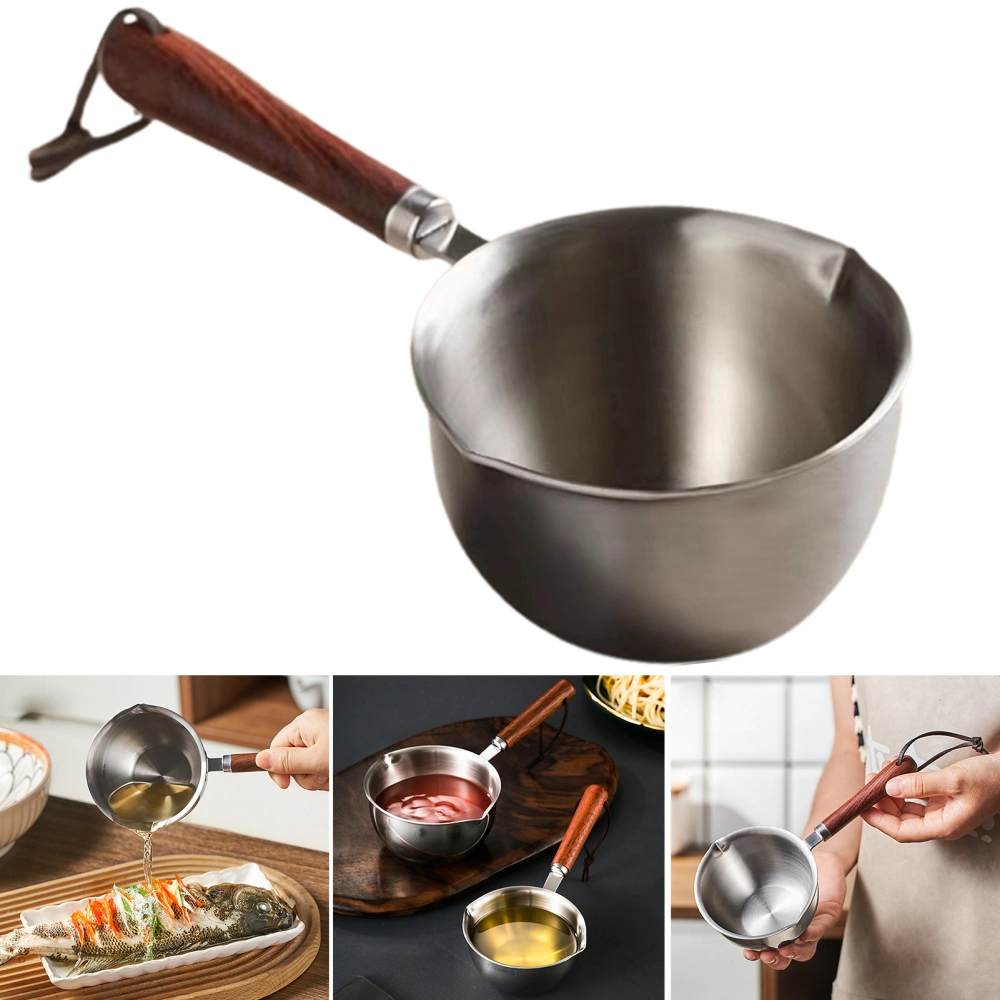 Sauce Pan Multifunctional Precision Scale Large Capacity Stainless Steel Mini Oil Poured Small Pot Kitchen Tool