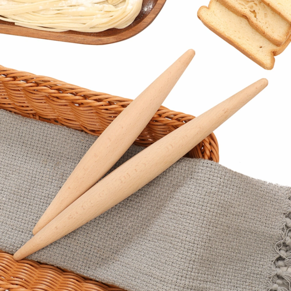 Double-Tip Non-Stick Rolling Pin Fine Wood Craftsmanship Rolling Pin Cake And Pasta Supply