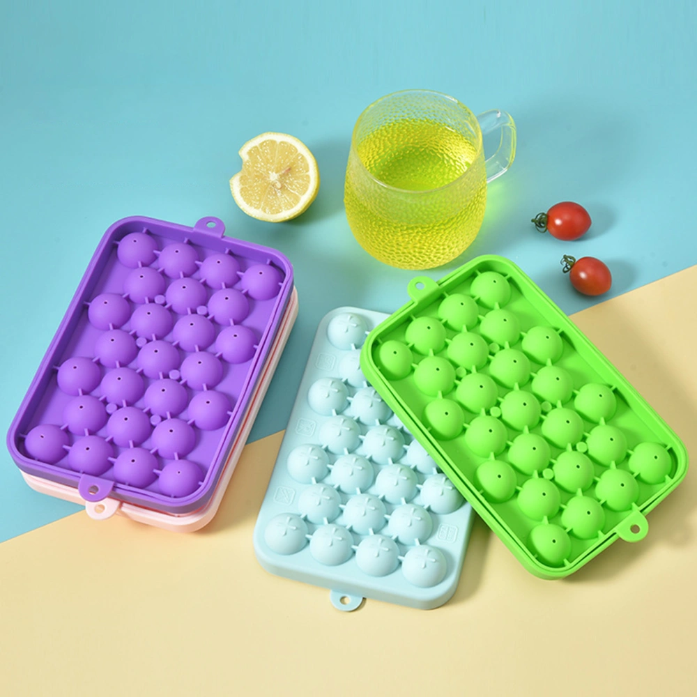 Large Capacity Easy Release Silicone Ice Lattice Jelly Yogurt Ice Ball Mold Fridge Ice Box Food Grade Ice Container 