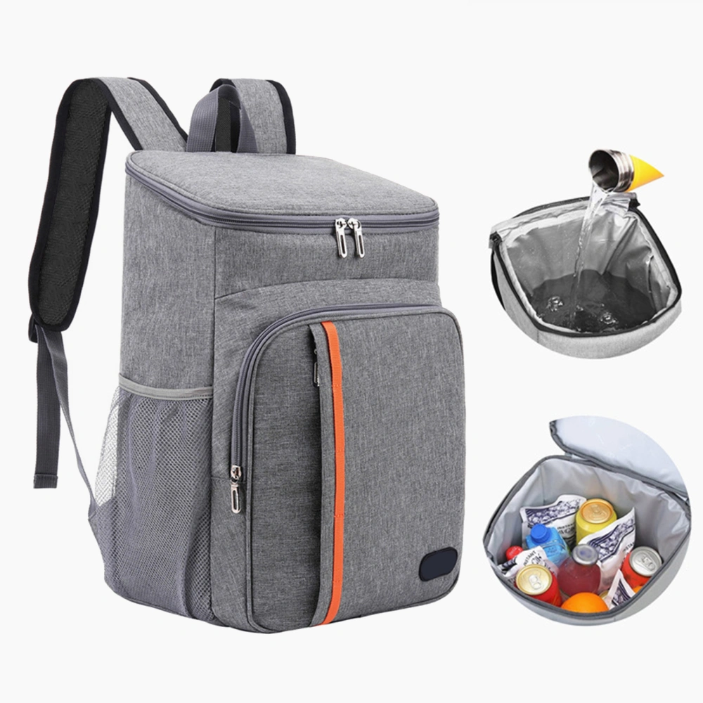 Thermal Backpack Multiple Pockets Large Capacity Leakproof Waterproof Oxford Cloth Storage Bag Portable Outdoor Camping Picnic Cooler Insulation Bag Picnic Equipment