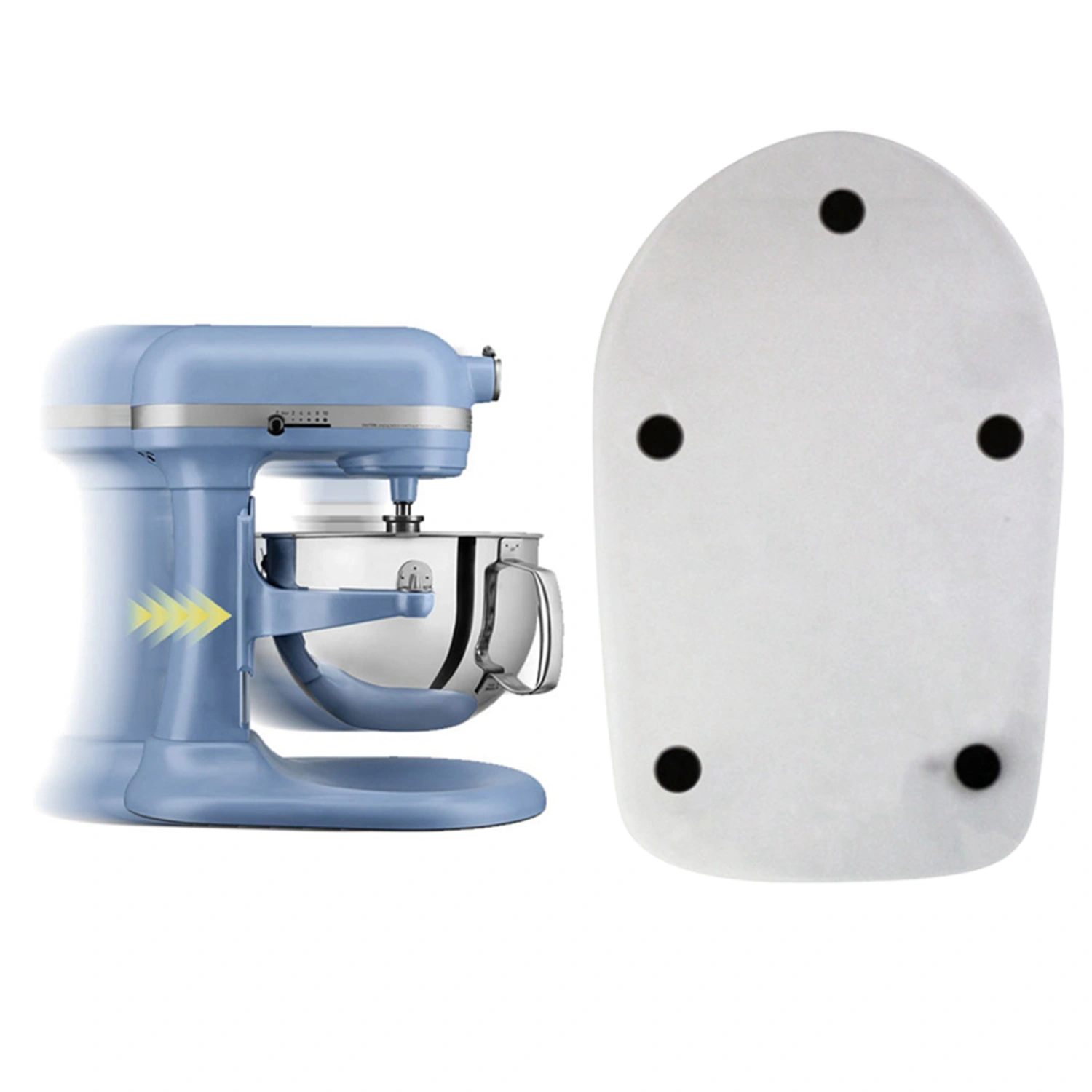 Mixer Sliding Pad Easy to Move Perfect Fit Bottom High Flexibility Less Effort Time-saving Stitched Edges Mixer Mover Pad for KitchenAid