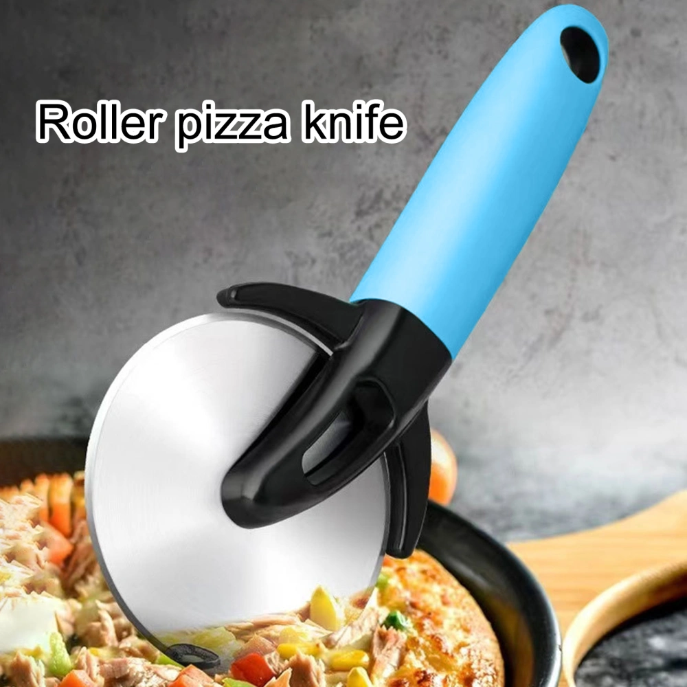 Pizza Cutter with Protective Cover Sharp Edge Ergonomic Handle Smooth Cutting Surface Rust-proof Pizza Wheel Kitchen Gadget