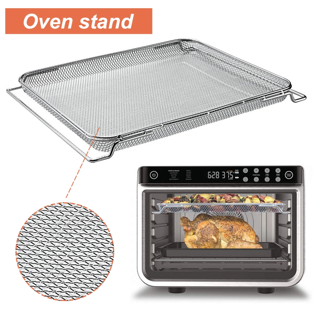 Oven Grill Easy to Clean Food Grade Anti-rust Large Capacity Multipurpose Roast Meat Stainless Steel Diamond Fryer Oven Stand Cooking Accessories