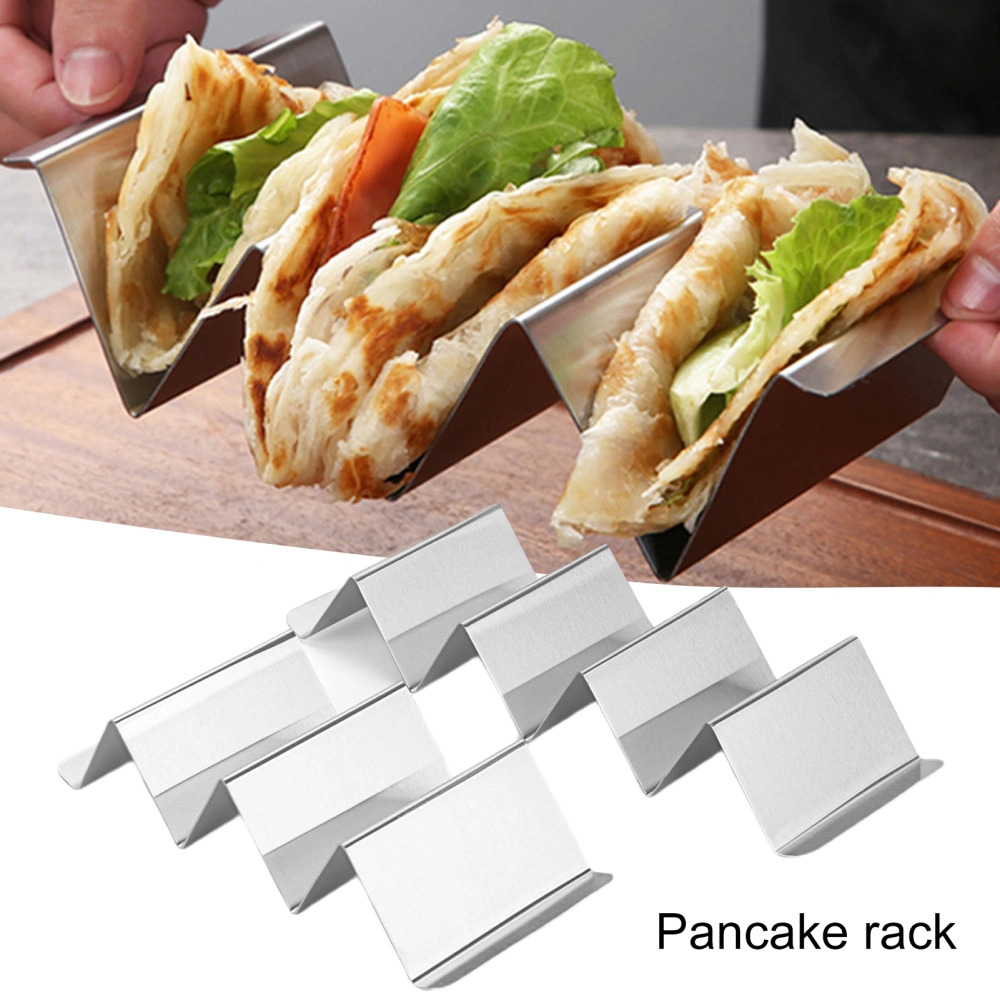 Taco Holder 3/4 Grids Food Grade Stable Placement High Hardness Heat-resistant Rust-Proof W-Shape Taco Shell Stand Kitchen Gadget