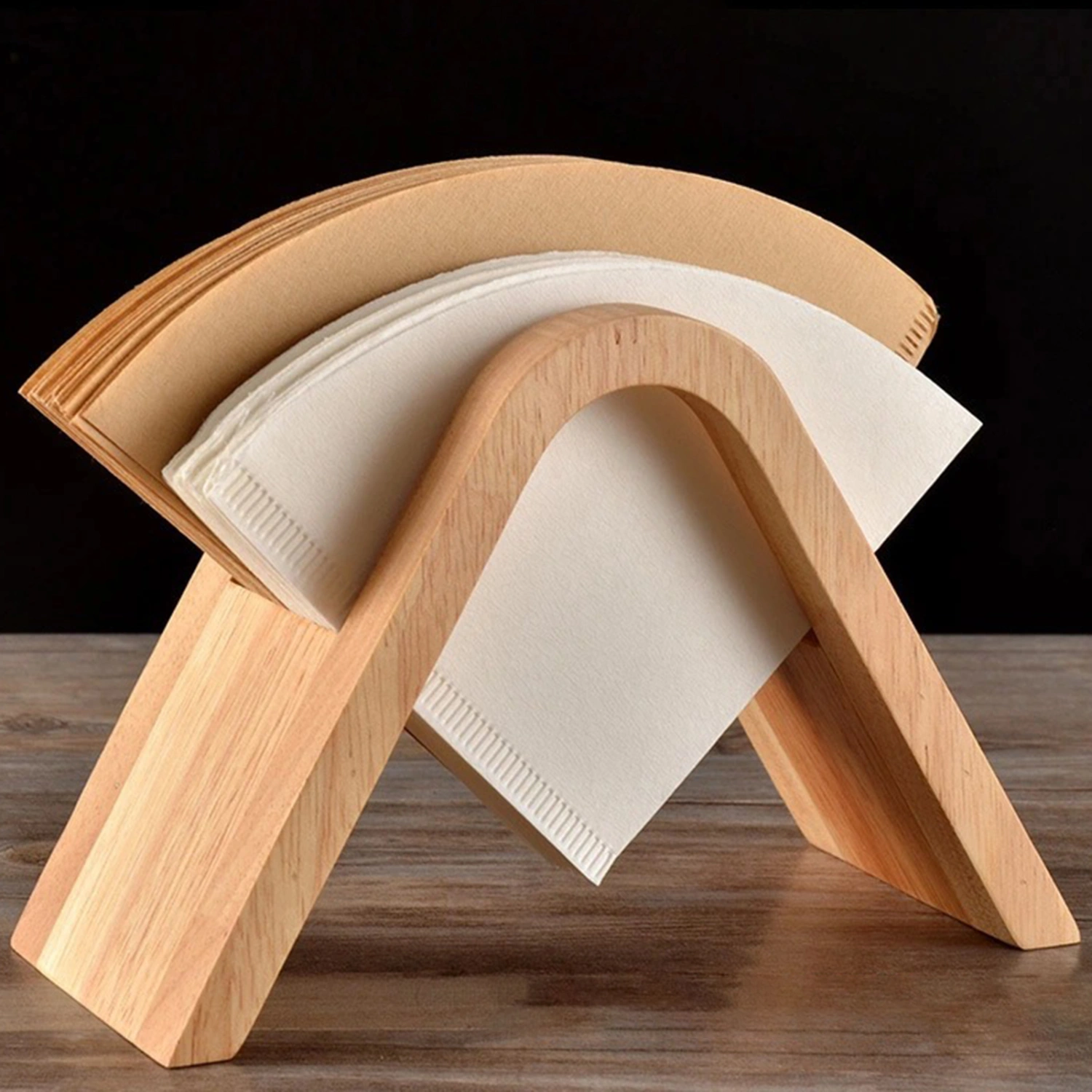Coffee Filter Holder Easy Access Thickened Smooth Surface Burr-free Portable Filter Paper Storage Anti-slip Coffee House Coffee Filter Paper Dispenser Bar Accessory