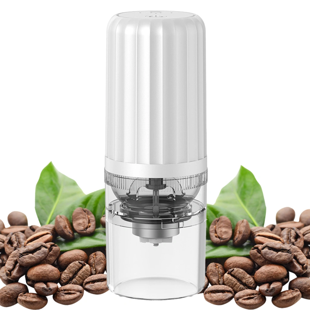 1 Set Coffee Grinder 1200mAh Battery Type-C Charging Wireless Portable Electric Coffee Beans Grinding Mill Kitchen Gadget