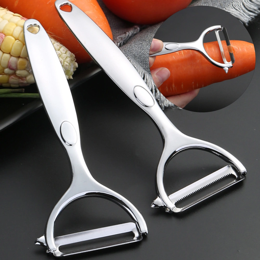 Potato Peeler Non-slip Handle Cozy Grip Stainless Steel Sharp Cutter Multifunctional Peel Remove Kitchen Gadget Cucumber Carrot Peeler Vegetable Fruit Peeler Kitchen Supplies