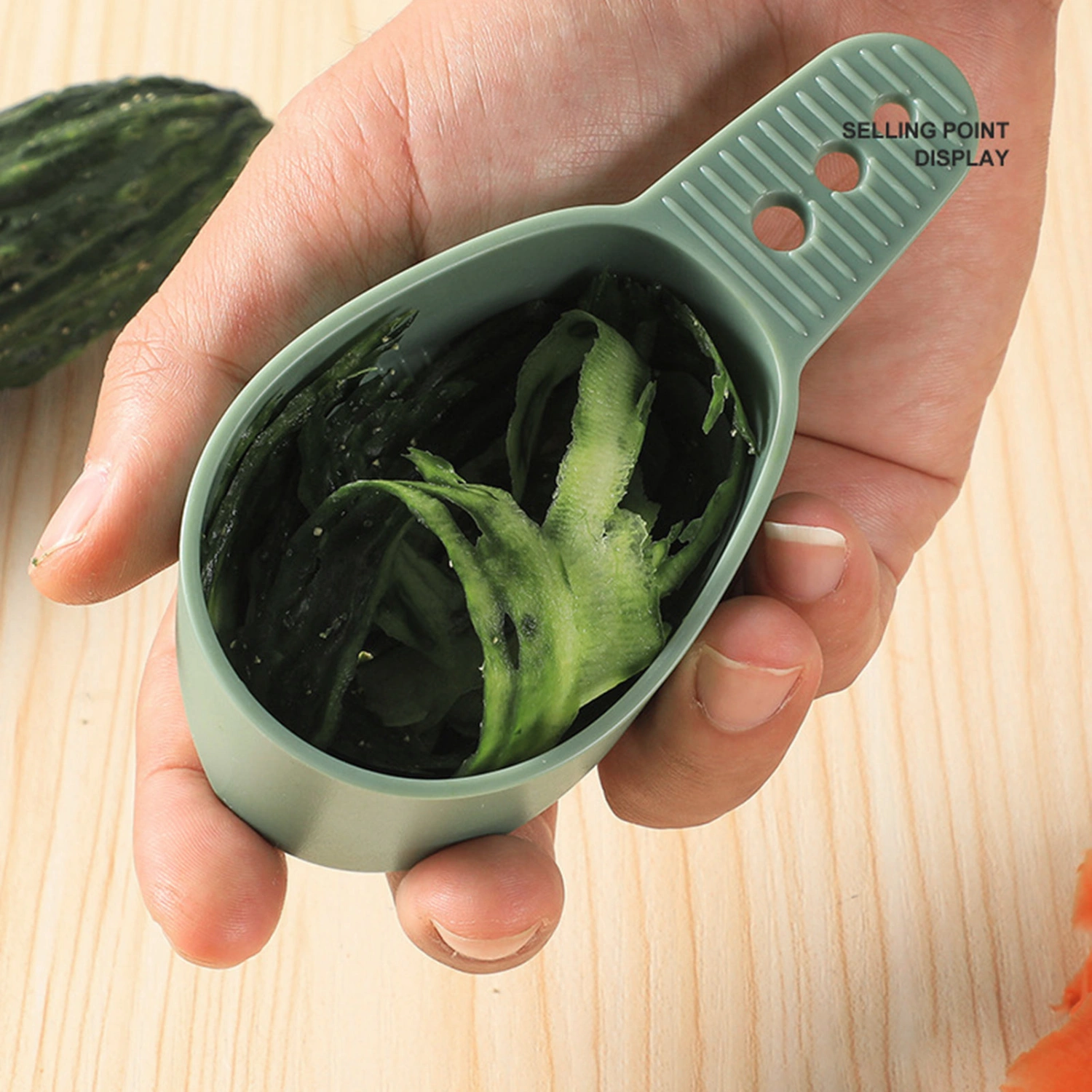 Fruit Peeler Quick Peel Easy Cleaning with Storage Tube Non-slip Sharp Blade Peeling Food Grade Cucumbers Carrots Restaurant Vegetable Peeler Kitchen Tool
