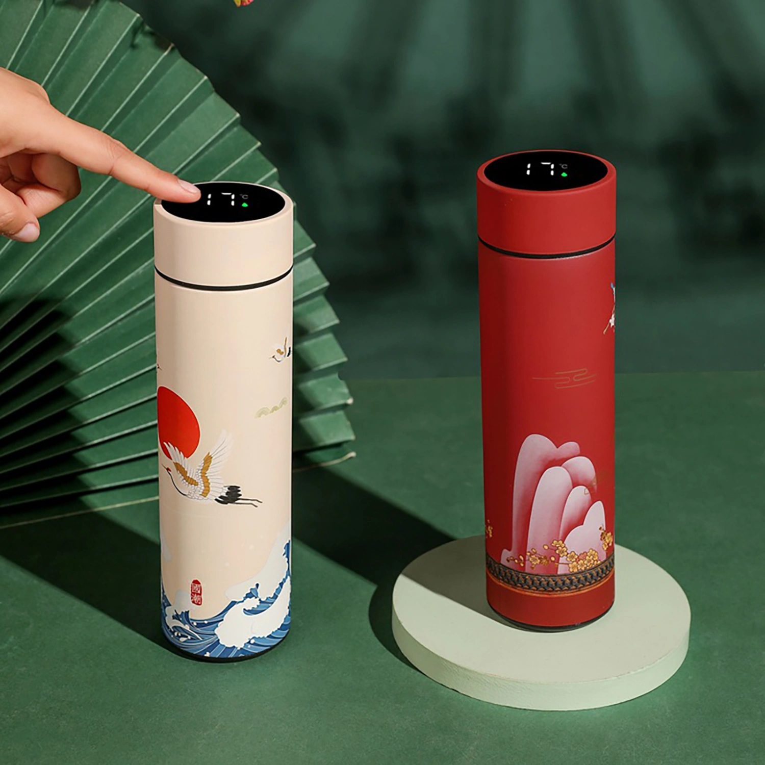 500ml Intelligent Temperature Display Insulated Tumbler 304 Stainless Steel Heat Resistant Insulated Flask for Outdoor Sports