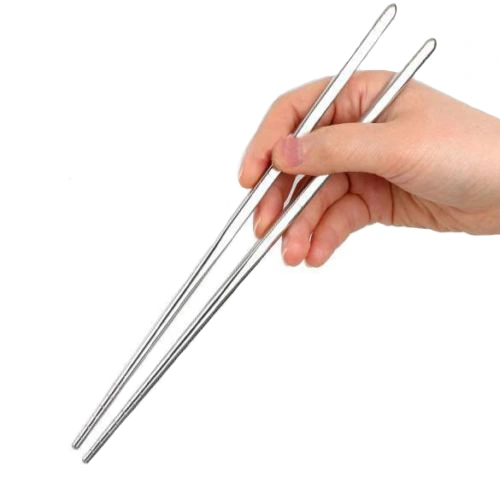 1 Pair Non-slip Stainless Steel Chopsticks Environmental Chopstick Tableware