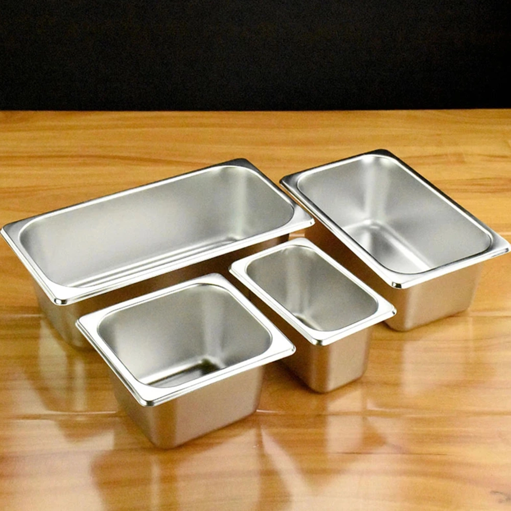 Stainless Steel Buffet with Cover Food Vegetable Container Lunch Meal Food Box