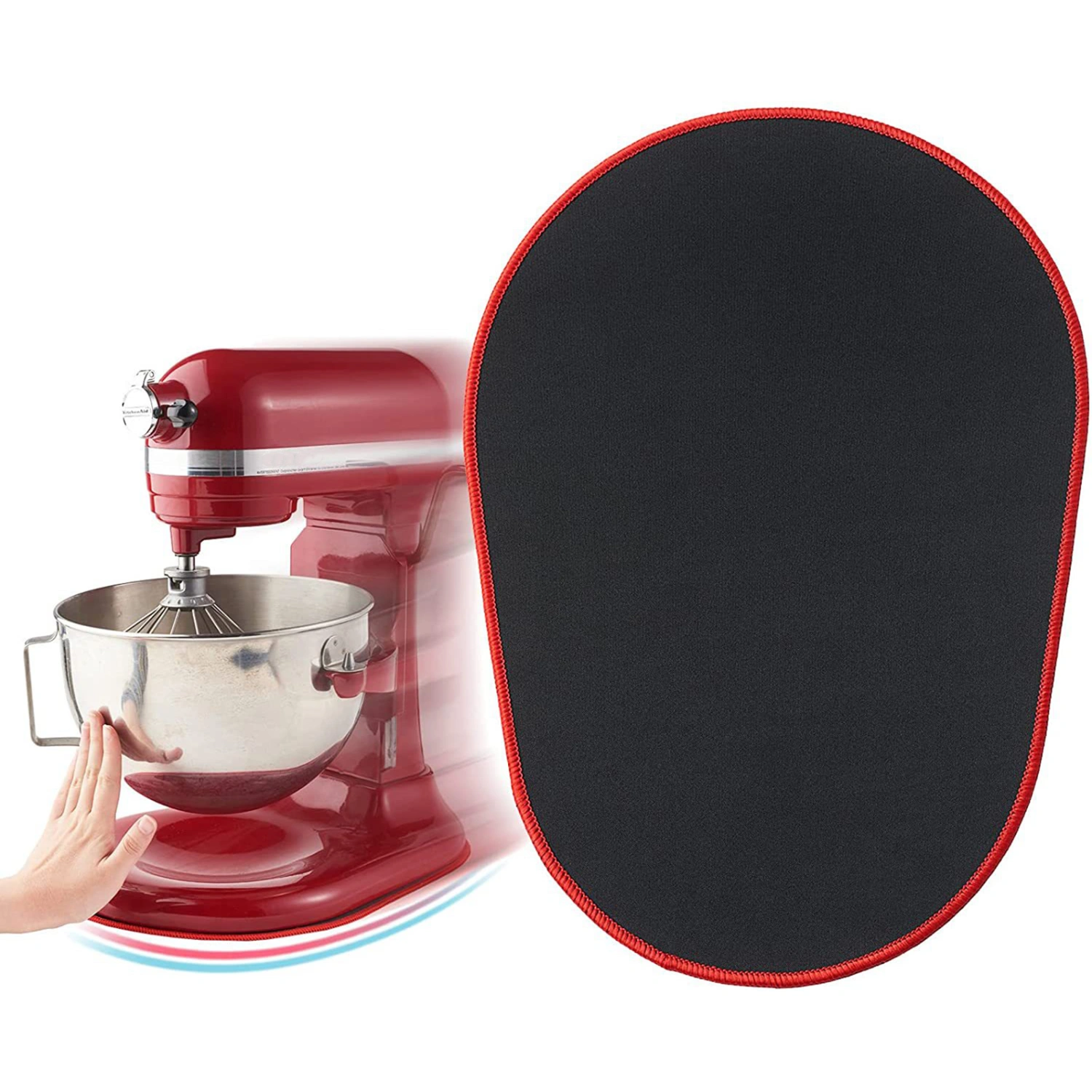Mixer Sliding Pad Easy to Move Not Easily Bend Waterproof Labor-saving Non-slip Texture Tenacity Blender Slide Mat for Kitchenaid 5-8QT
