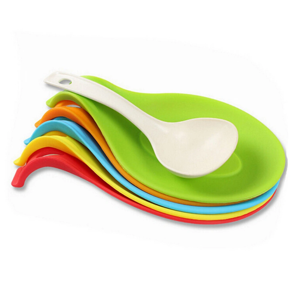 Silicone Spoon Rest Heat Resistant Kitchen Utensil Spatula Mixer Pad Mat Holder