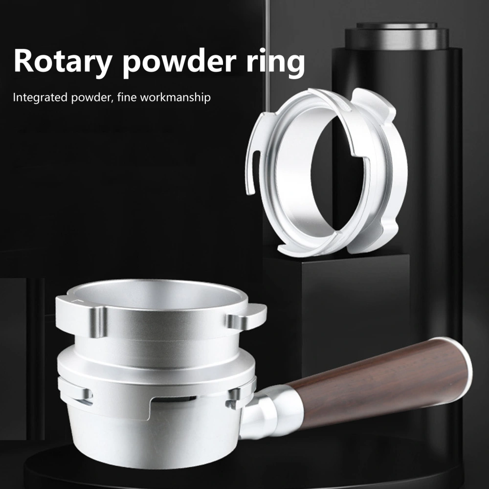 Dosing Funnel Rotation Type Smooth Aluminium Alloy High Strength Coffee Dosing Ring for Kitchen