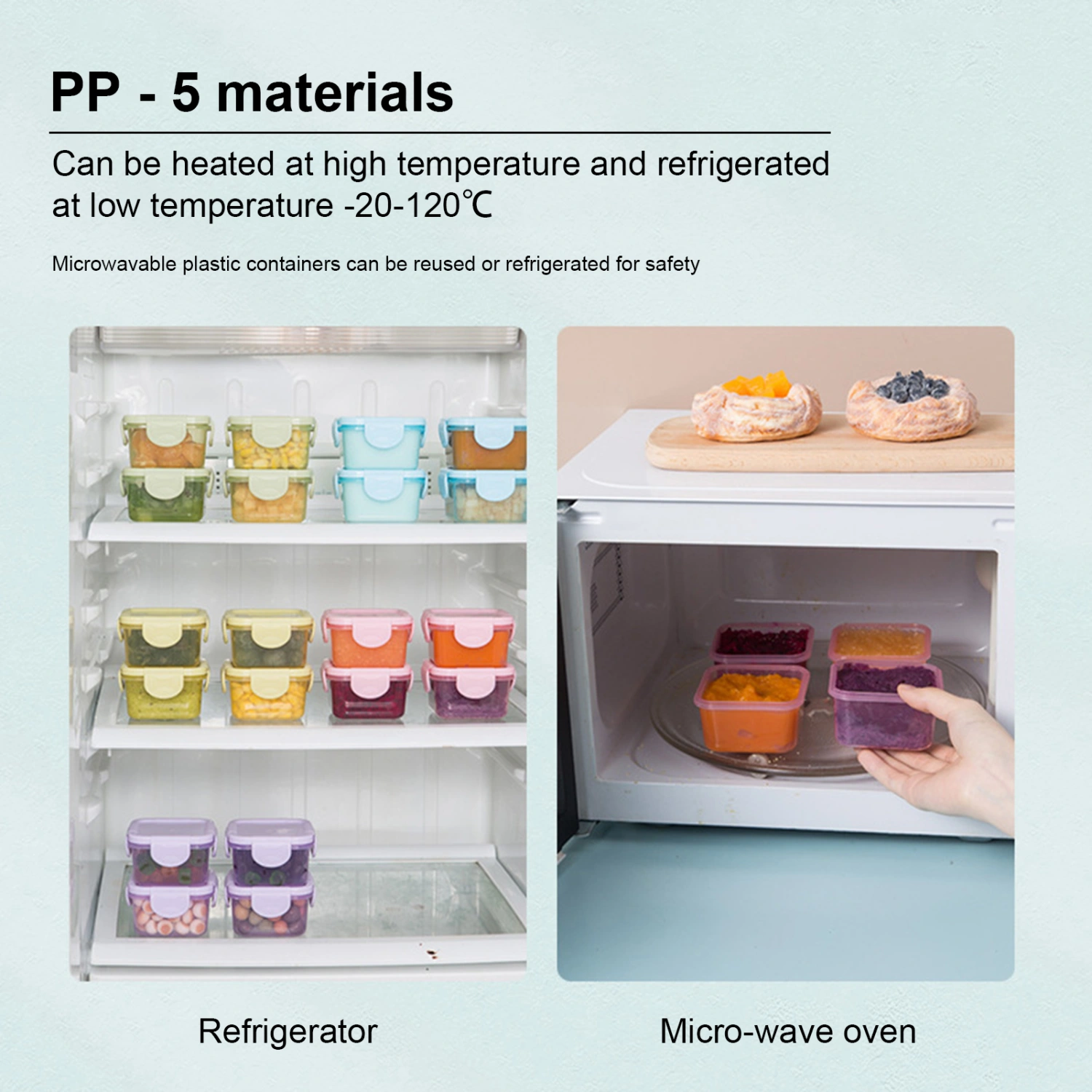Fresh Keeping Leakproof Food Storage Box Plastic Practical Food Grade Food Container for Home
