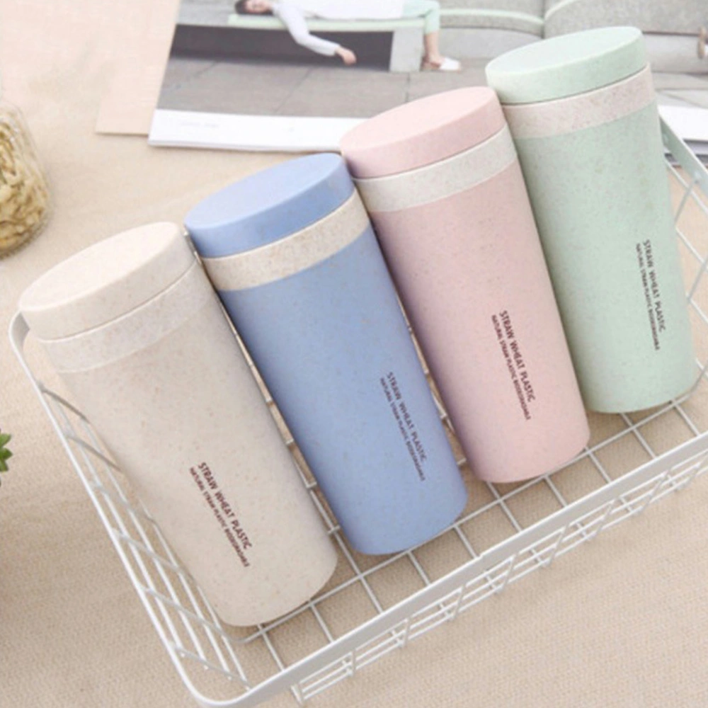 300ML Travel Mug Vacuum Insulated Double Layer Plastic Children Safety Water Bottle for Outdoor