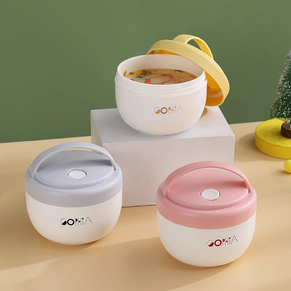 Anti-scalding Breakfast Cup Compact Food Grade Portable Soup Mug with Lid Kitchen Tools