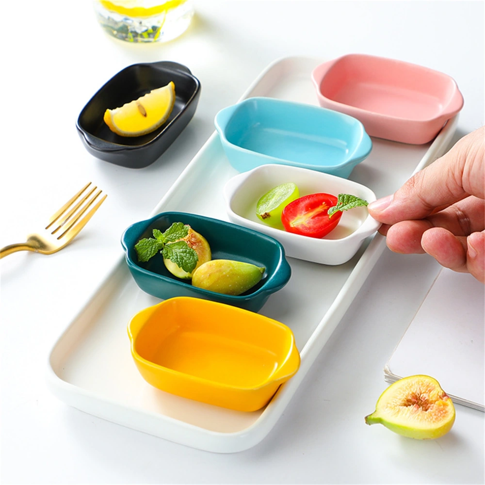 Sauce Dish Bowl Easy to Clean Multi Function Porcelain Creative Seasoning Dipping Bowl for Kitchen