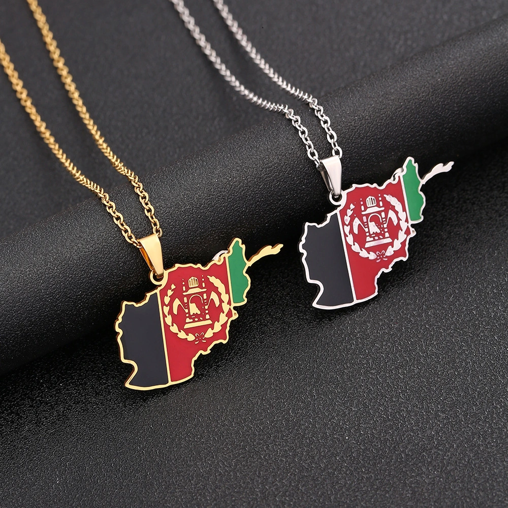 Stainless Steel Couple-style National Style Popular Personalized Dripping Titanium Steel Necklace