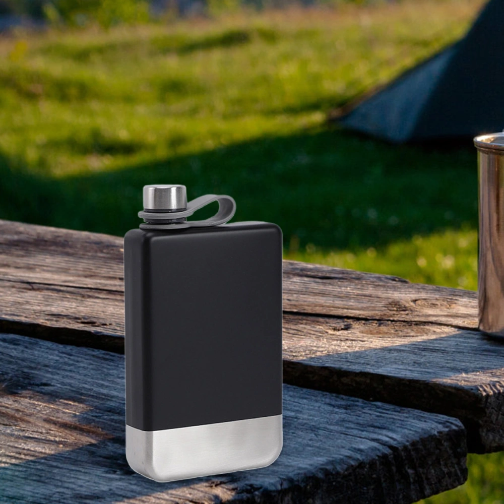 9 Oz Leak-proof Hip Flask with Screw Down Cap 304 Stainless Steel Tour Whiskey Wine Hip Flask for Travel