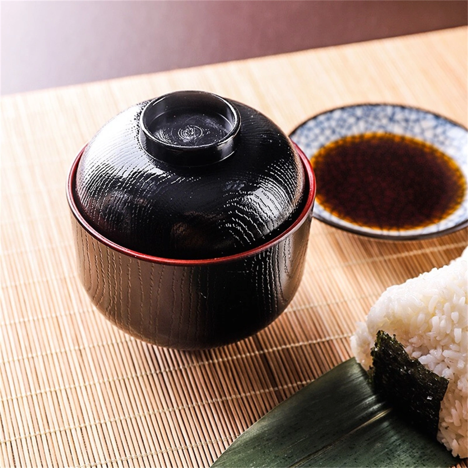 Large Capacity Food Grade Noodles Bowl Heat-resistant Japanese Style Ramen Bowl with Lid Kitchen Supplies 