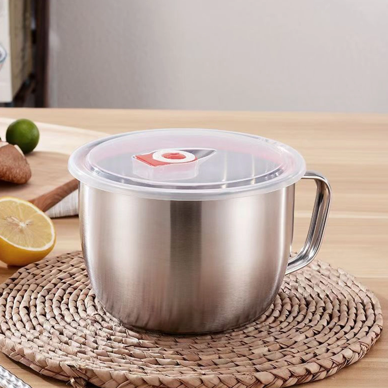 Rice Bowl Rust-proof Anti-slip European Style Durable Students Dorm Metal Soup Bowl Household Supplies