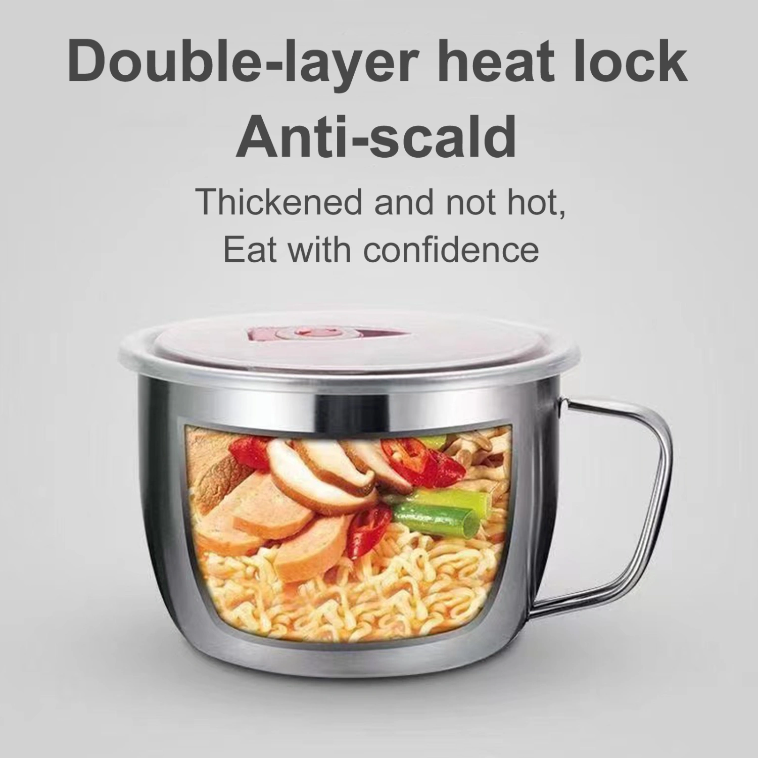 Rice Bowl Rust-proof Anti-slip European Style Durable Students Dorm Metal Soup Bowl Household Supplies