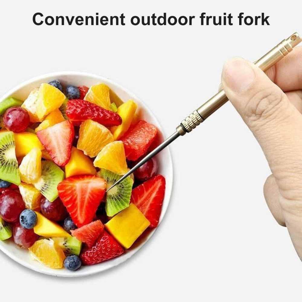 Outdoor Toothpicks Compact Pick Teeth Stainless Steel Portable Keychain with Key Ring Toothpick for Camping