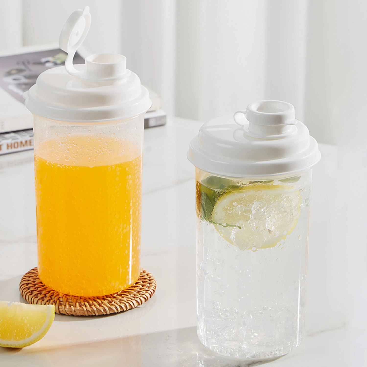 800ML Juice Cup Food Grade Minimalist BPA Free Clear Visual Design Beverage Mug Household Supplies 