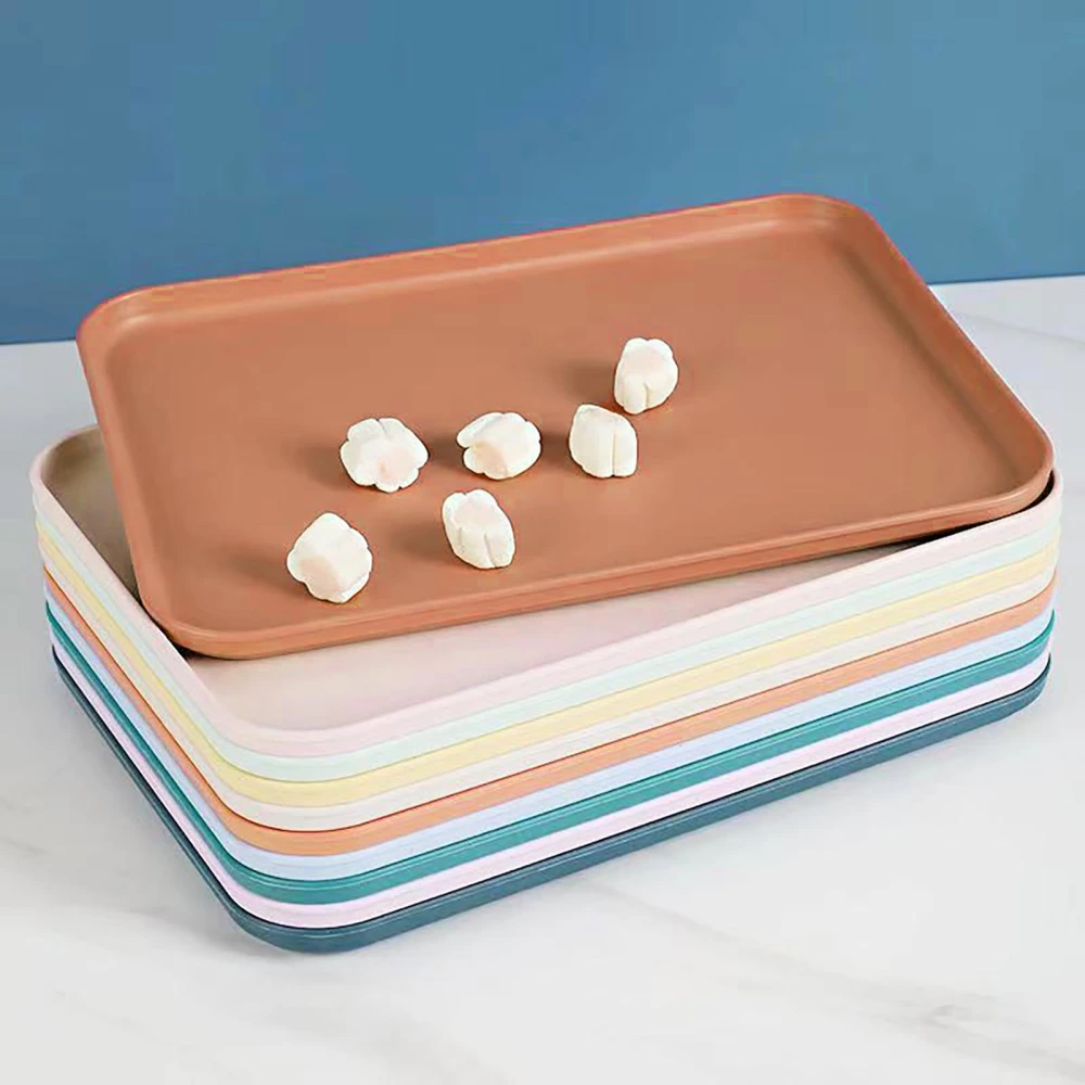 Storage Tray Stackable Modern Simple Style Cup Holding Vegetable Fruit Plates for Home