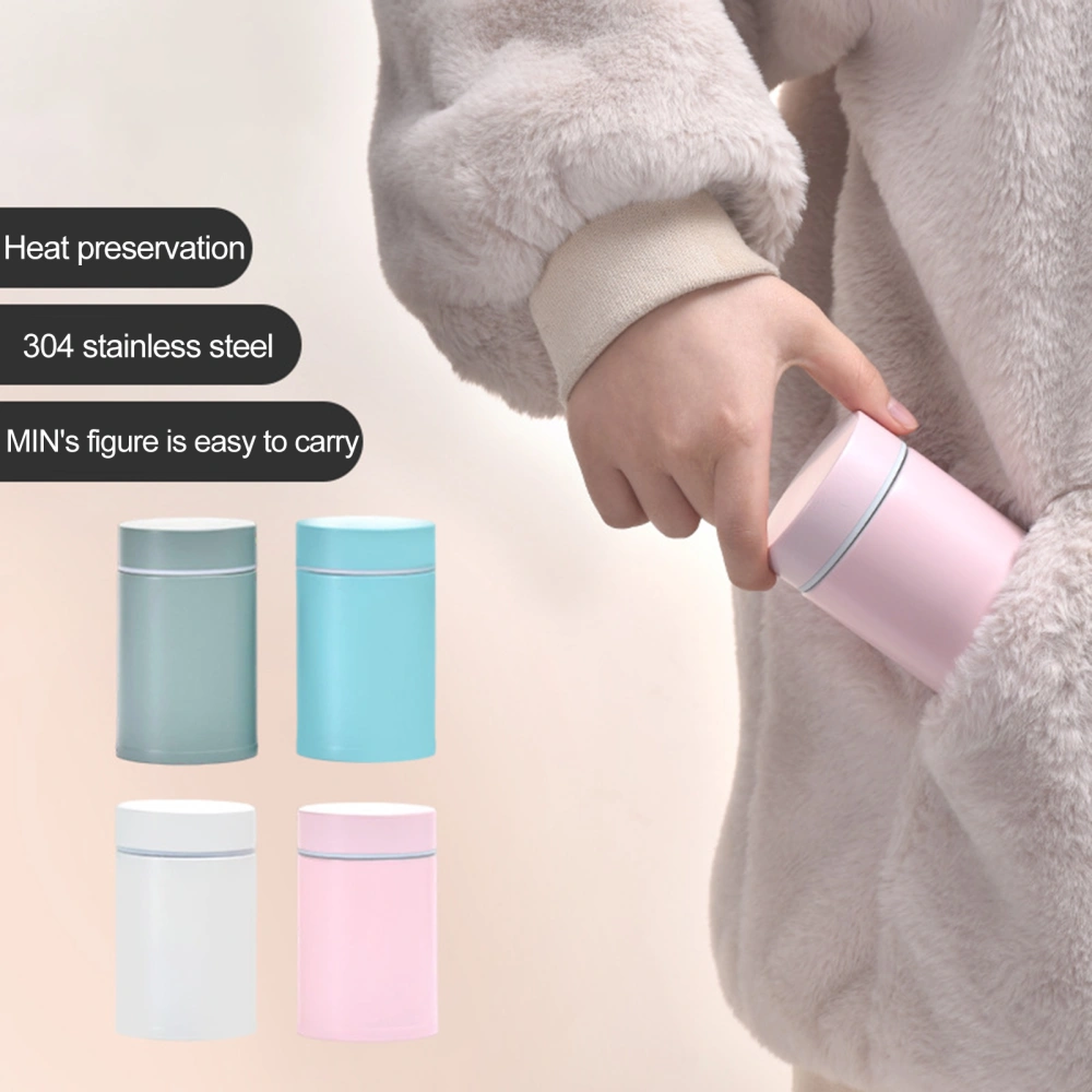 260ml Vacuum Flask Food Grade Good Sealing 304 Stainless Steel Cute Mini Students Thermal Cup Handy Bottle Daily Use