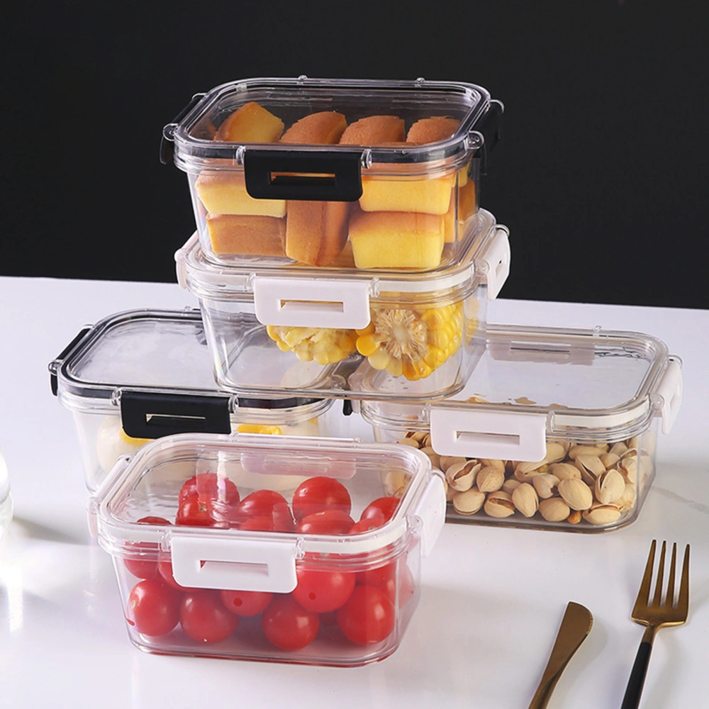 Sealed Box Thickened Strong Sealing Stackable PET Travel School Office Portable Lunch Bento Box with Lid for Daily Life