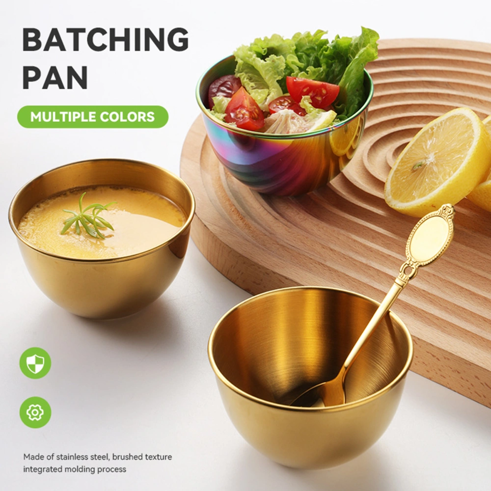 170ml Jam Bowl Strong And Sturdy Wear-resistant Fine Workmanship Easy to Clean Smooth Pack Sauces Drop-resistant Stainless Steel Dipping Sauce Cup Kitchen Supplies