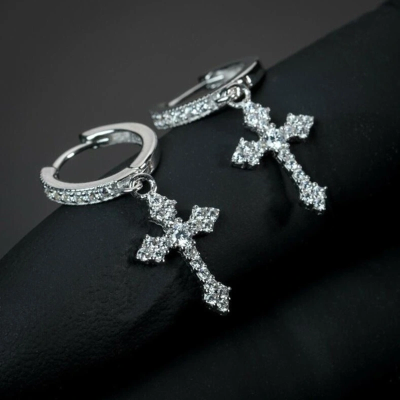 Cross Men's And Women's Earrings Europe And America