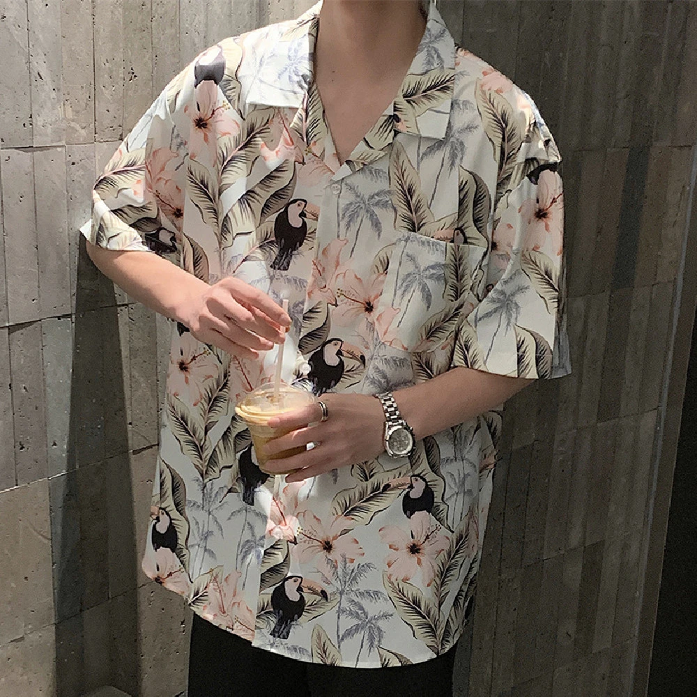 Fashion Printed Short Sleeved Shirt