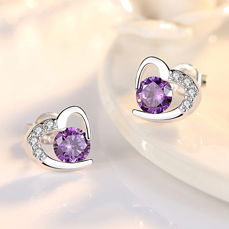 Women's Heart Diamond Tender Earrings