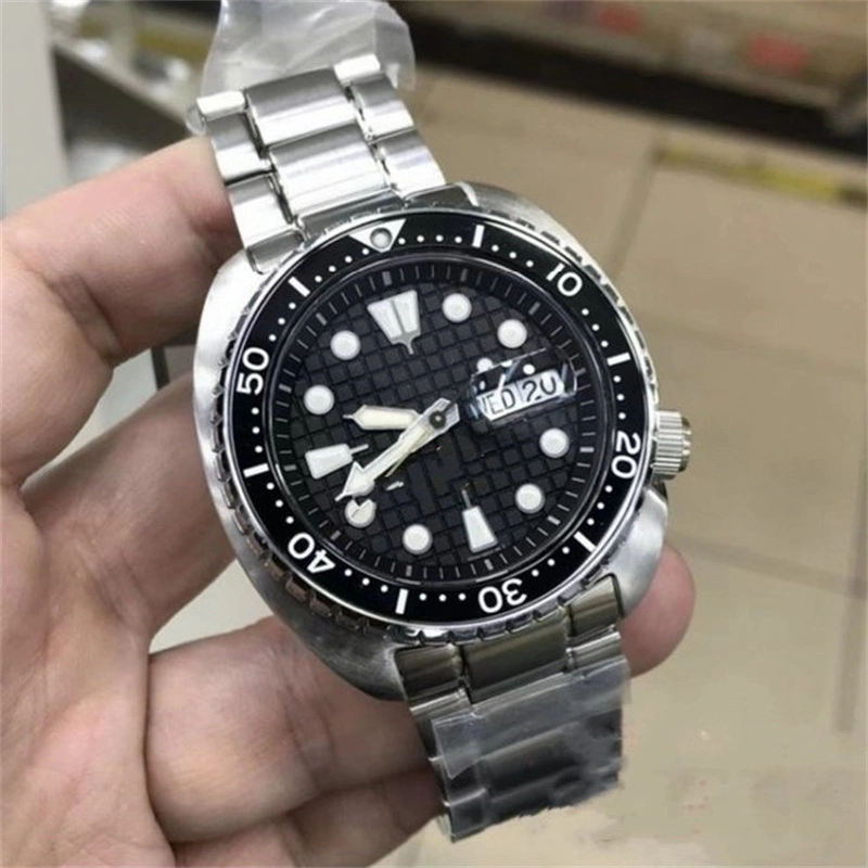 Men's Fashion Two-color Rotating Steel Band Quartz Watch