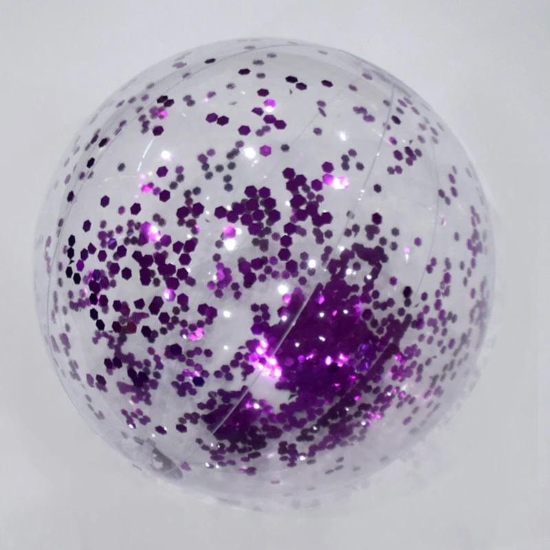 Super Clear PVC Glitter Ball Water Toy