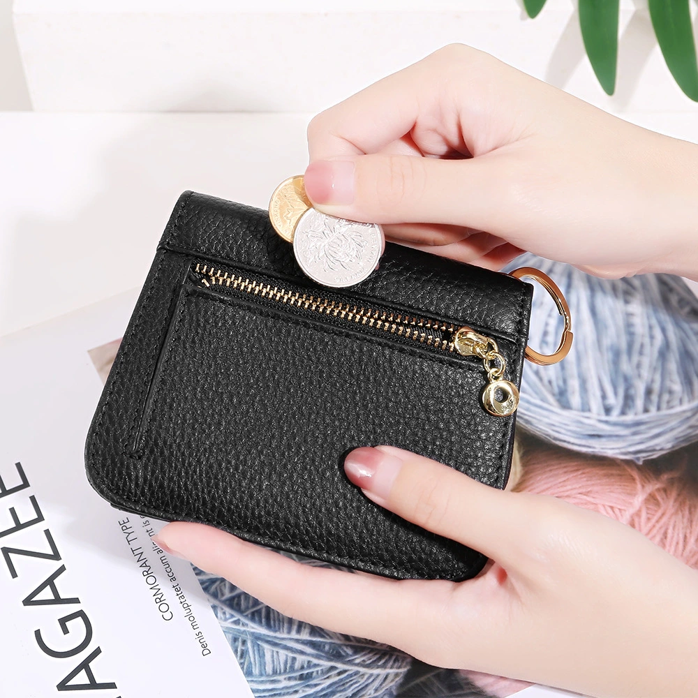 Solid Color Women's Fashion Zipper Coin Purse