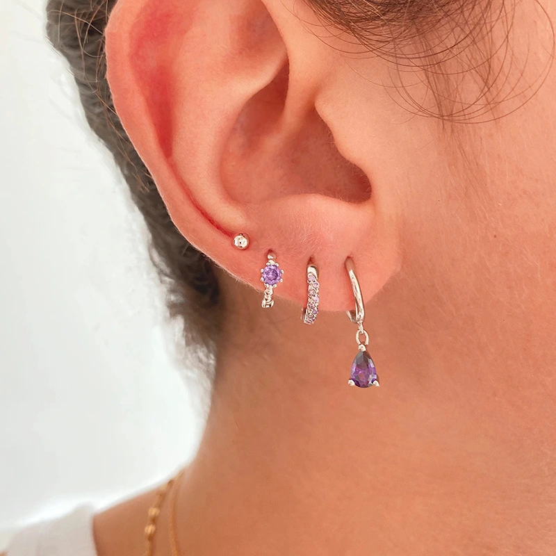 Diamond Studded Ear Buckle S925 Versatile