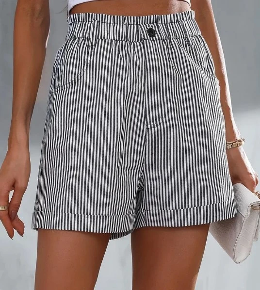 Women's Summer Striped Shorts