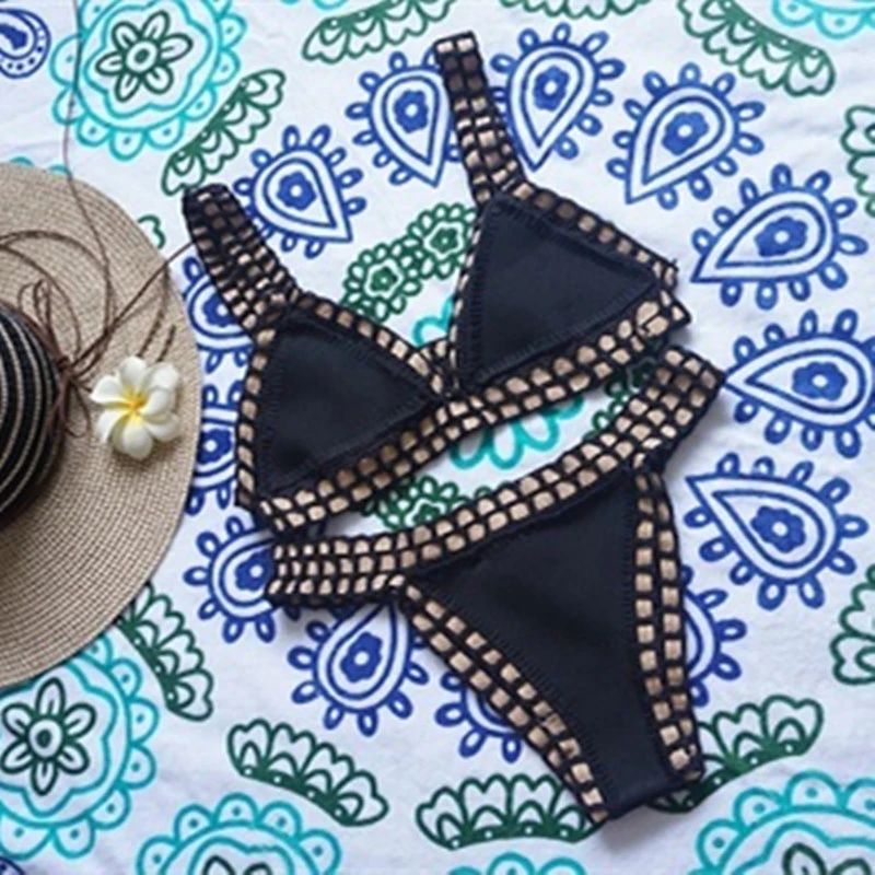 Women's Fashion Simple Tops Shorts Bikini Sets