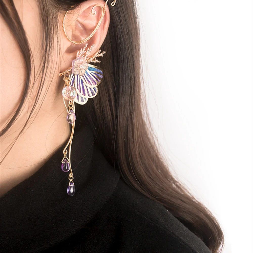 Women's Fashion Butterfly Glass Earrings