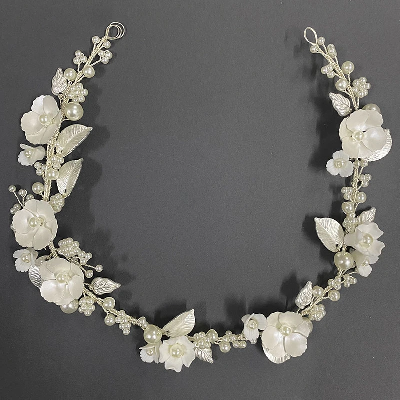 European And American Bride Flower Hairband