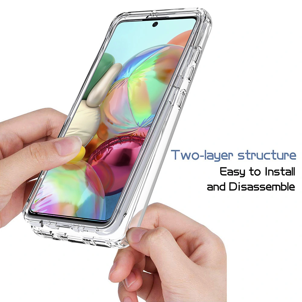 Suitable Phone Case Three In Two In One Transparent Anti Drop Soft