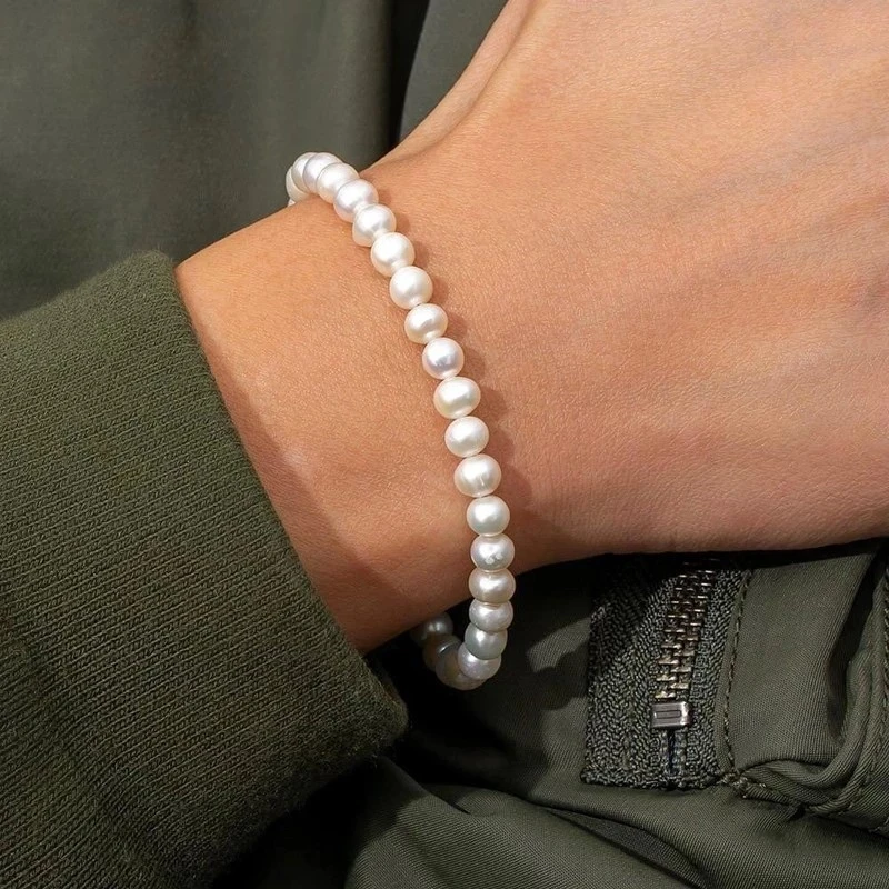 Men's Fashion Retro Pearl Bracelet