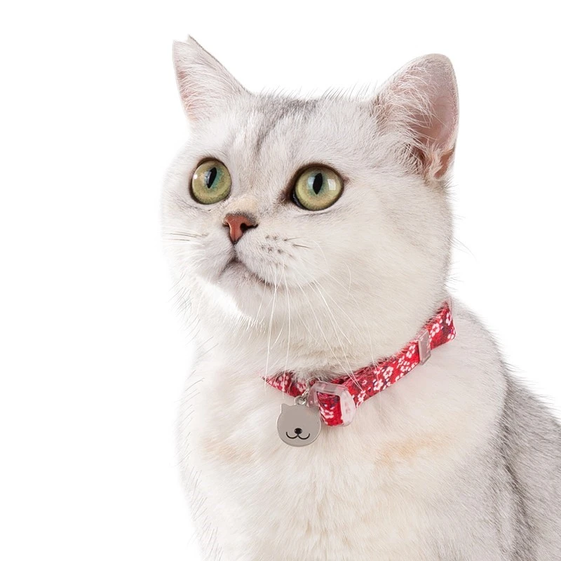 Pet Cat Brand Bell Fragmented Flower Collar