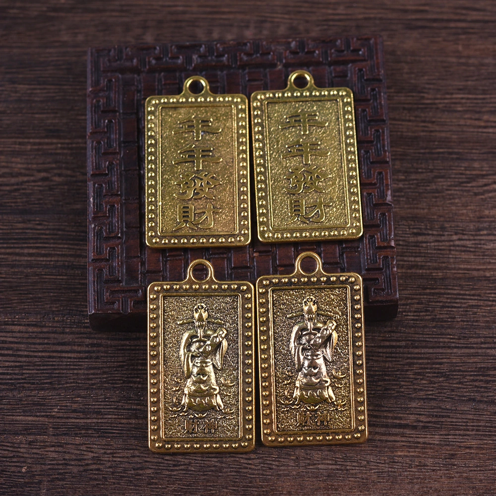 Jinbao God Of Wealth Alloy Pendant